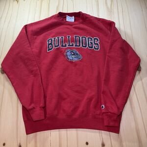 University of Georgia Bulldogs Champion Red Crewneck Sweatshirt Mens Size Medium